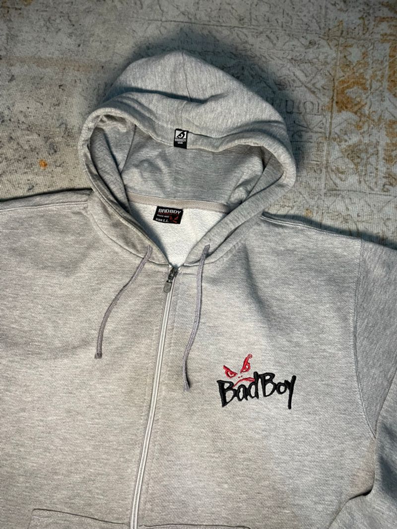Y2K 2000s BadBoy Pull Over Zipp Up Hoodie, foto 2