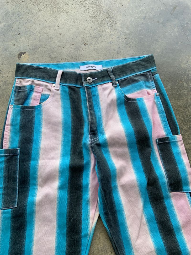 Gimaguas Stripe Flare Denim Pants, foto 2