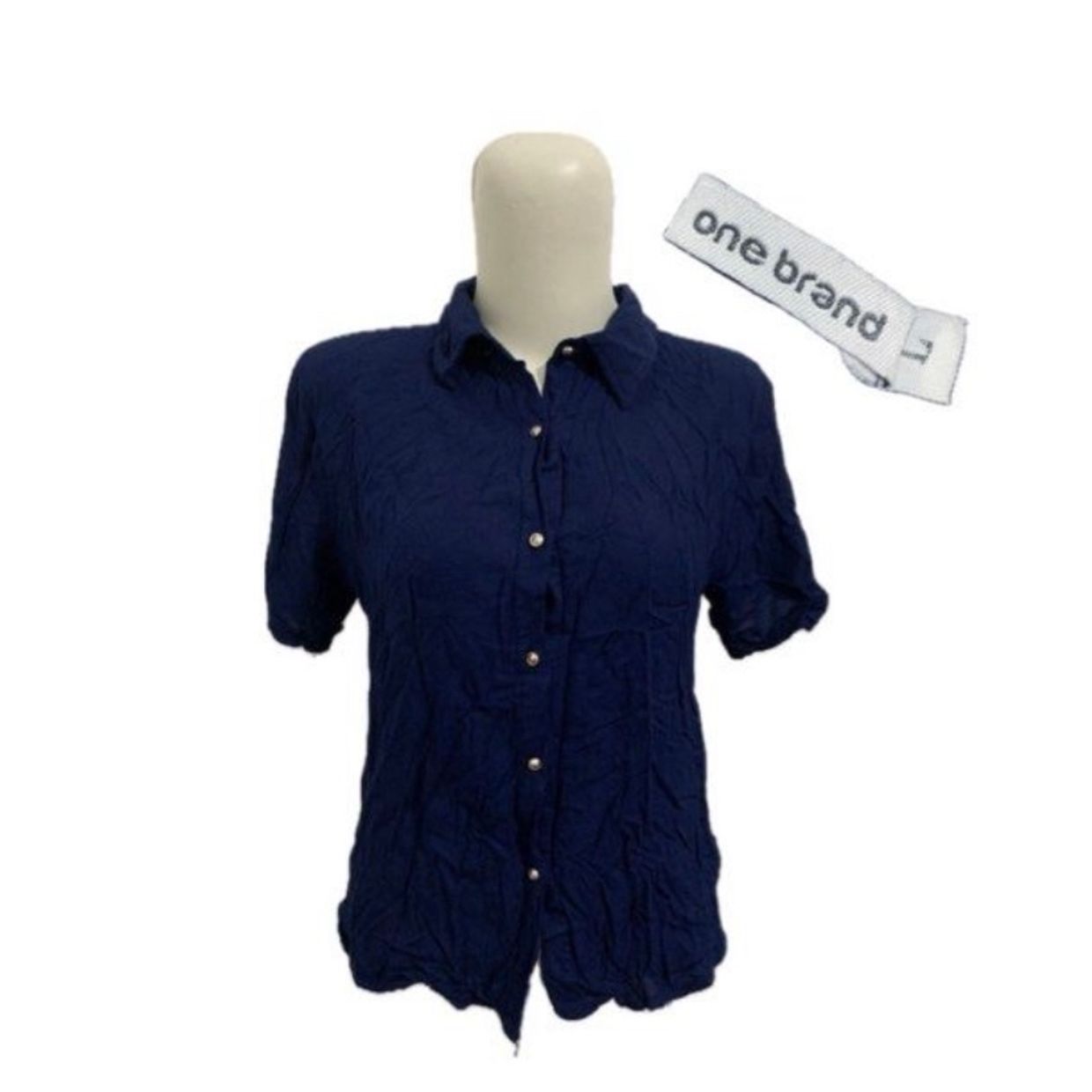 Luxury Lolita Formal shirt Pria navy