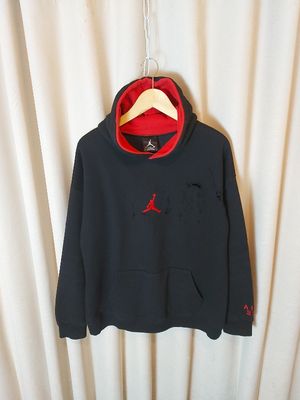Jordan Center Hoodie Red Black