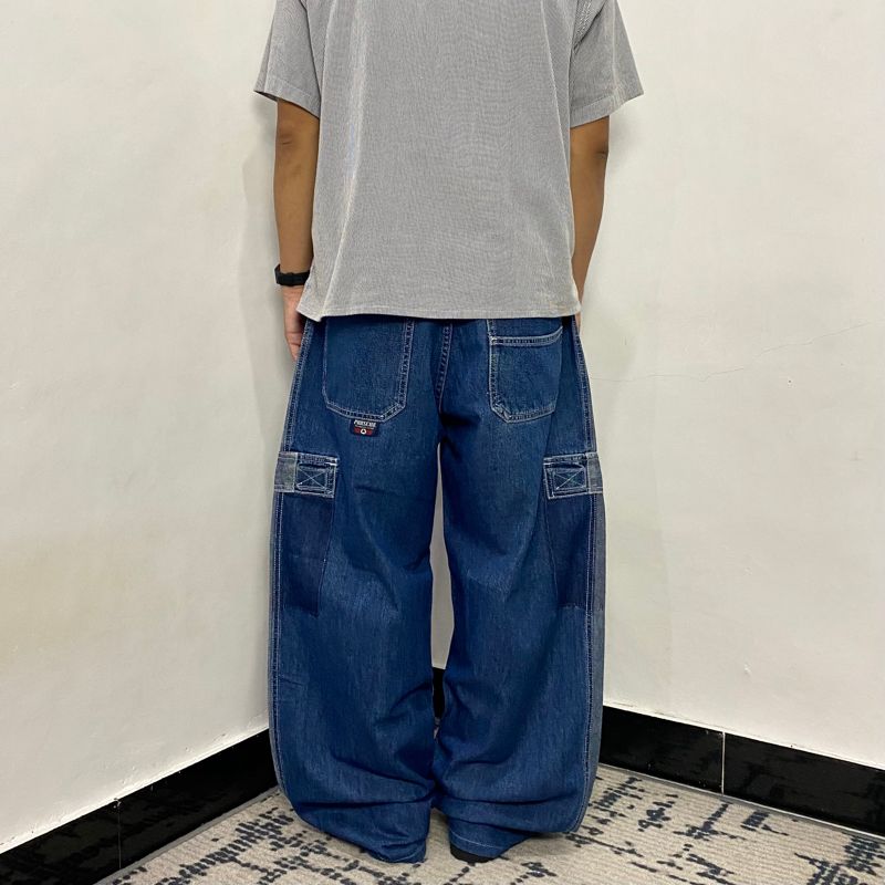 P0RCHE baggy unique jeans, foto 3
