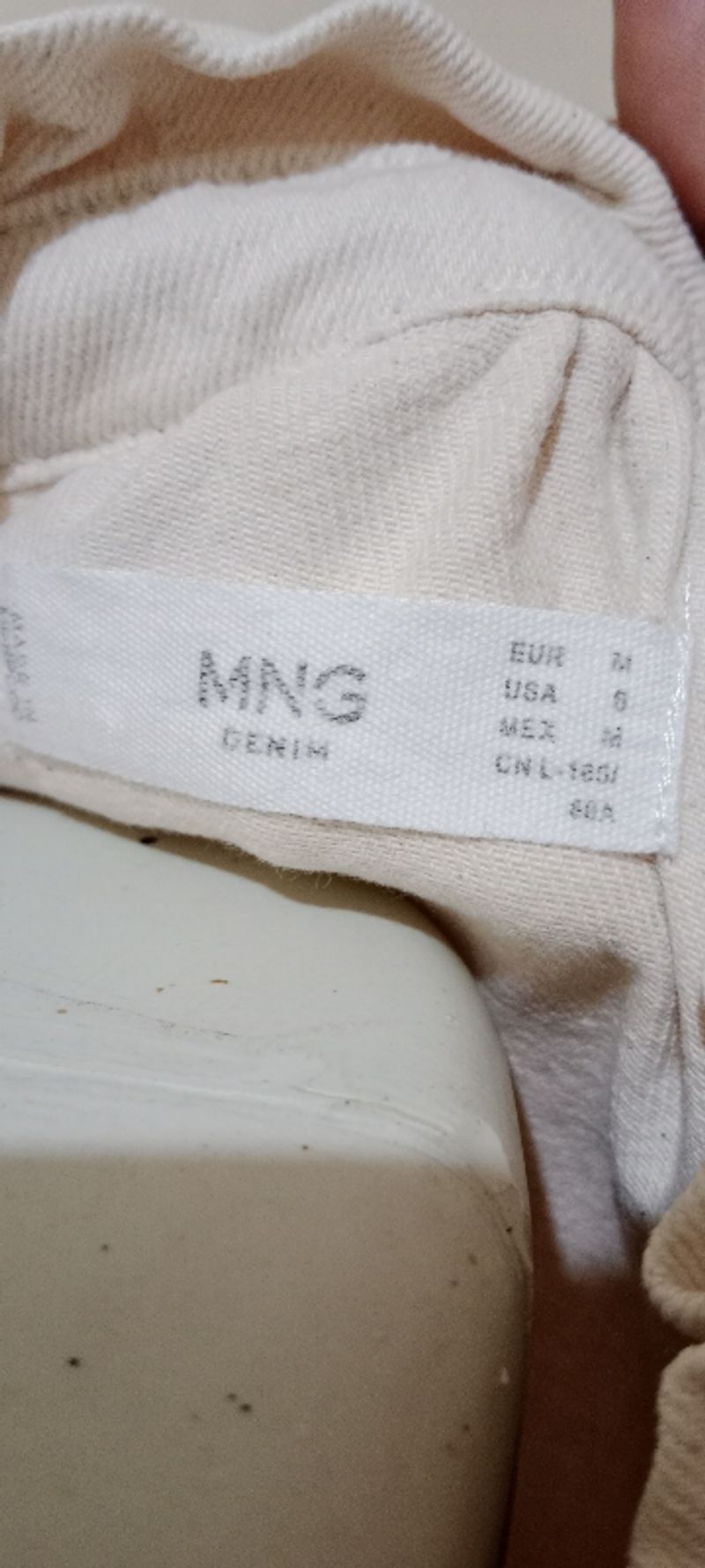 MNG blouse wanita denim, foto 2