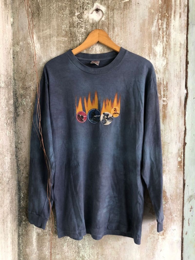 Longsleeve Nike vintage 90s flame, foto 2