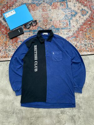 LONG POLO SHIRT BRITISH CLUB 2TONE