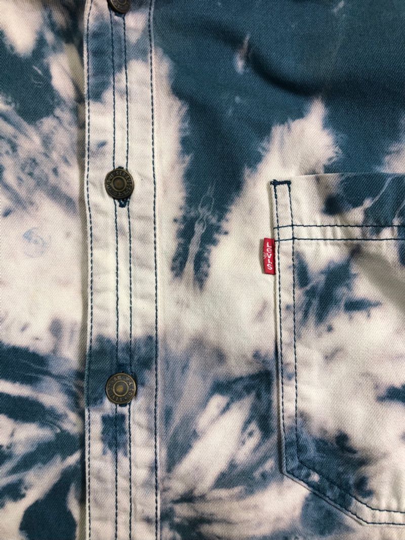 Vintage 90s Levis Redtab Tydye LS WorkShirt, foto 5