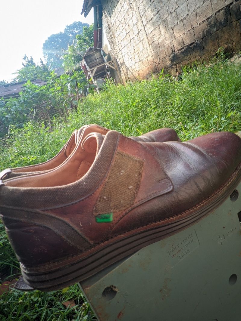 Kickers leather shoes velcro, foto 3