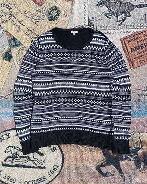 Vintage knitwear motif