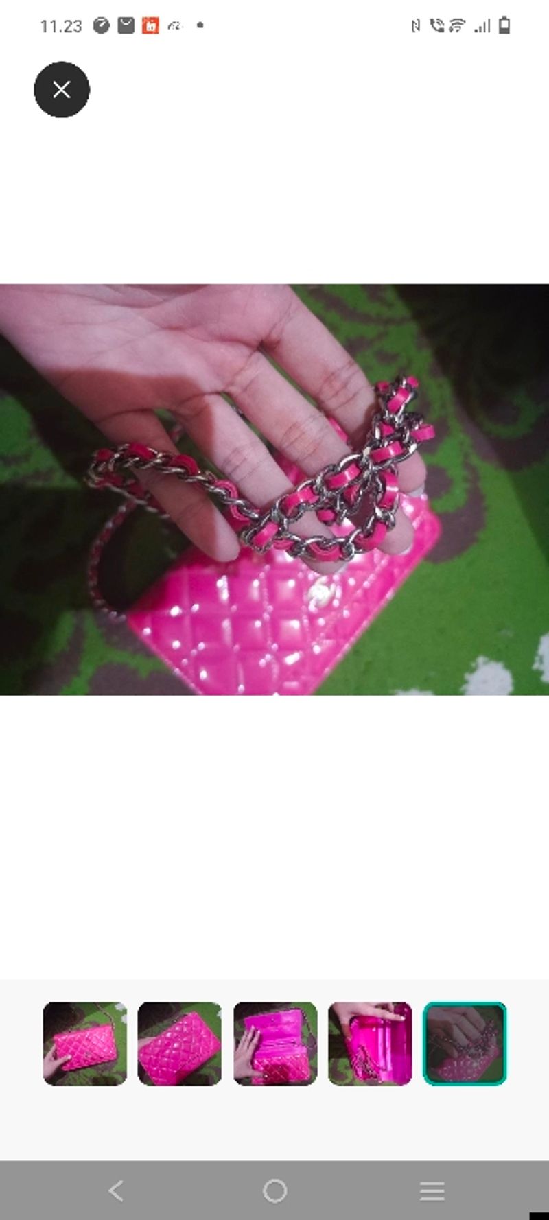 Tas pink preloved bekas, foto 5