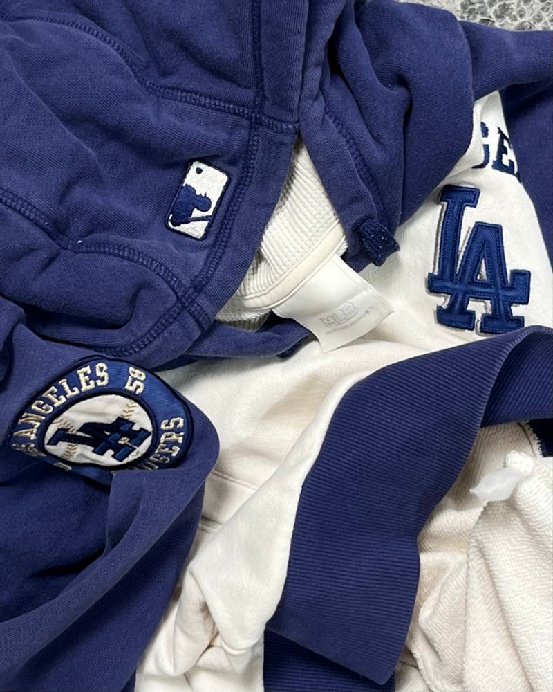 MLB LA Dodgers 2 Tone Colour Hoodie, foto 5
