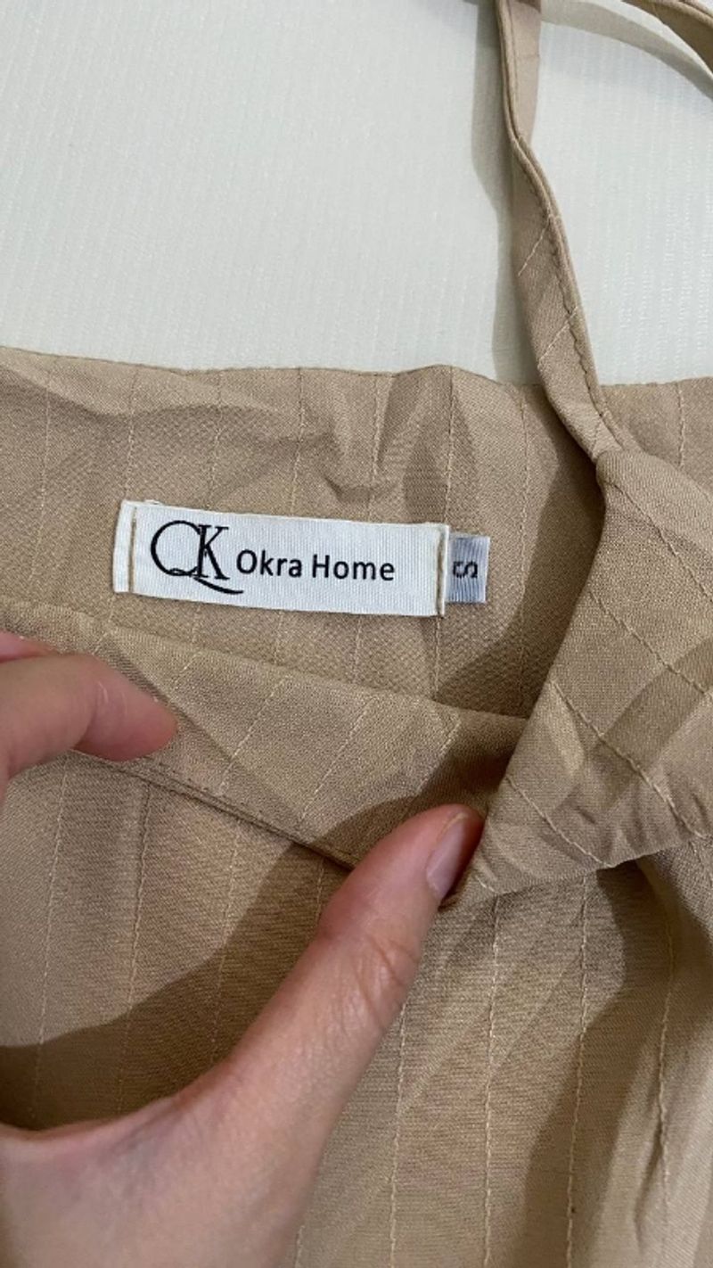 Khaki Tanktop Peplum, foto 5