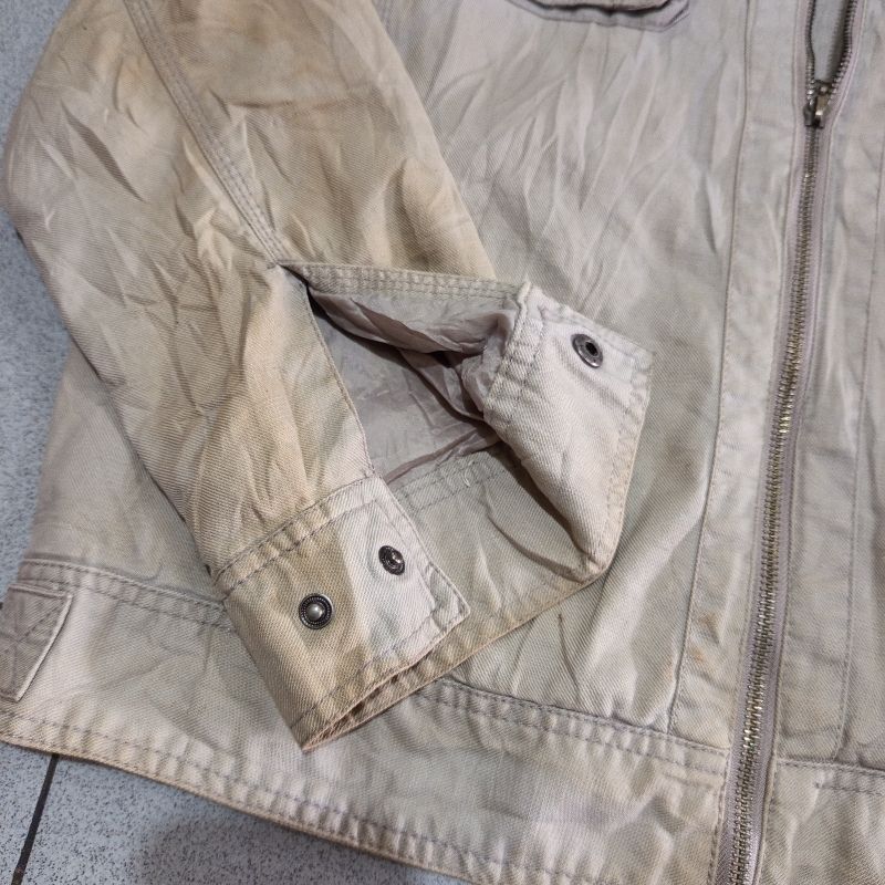 Jaket safari/field, warna krem, foto 3