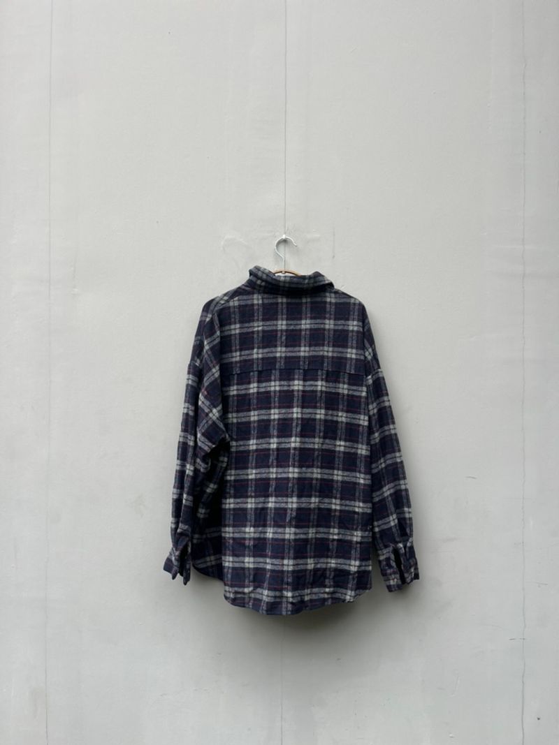 Kemeja Flanel Korea Bigsize  Batwing, foto 3