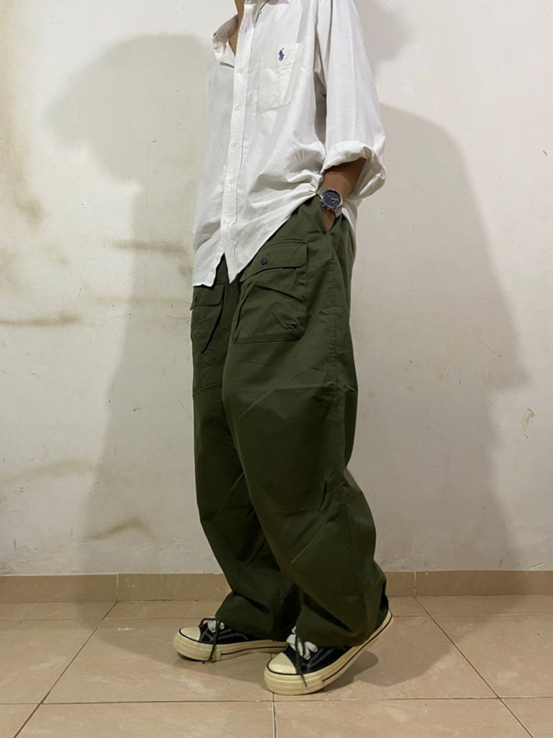 CELANA CARGO HIJAU ARMY, foto 3