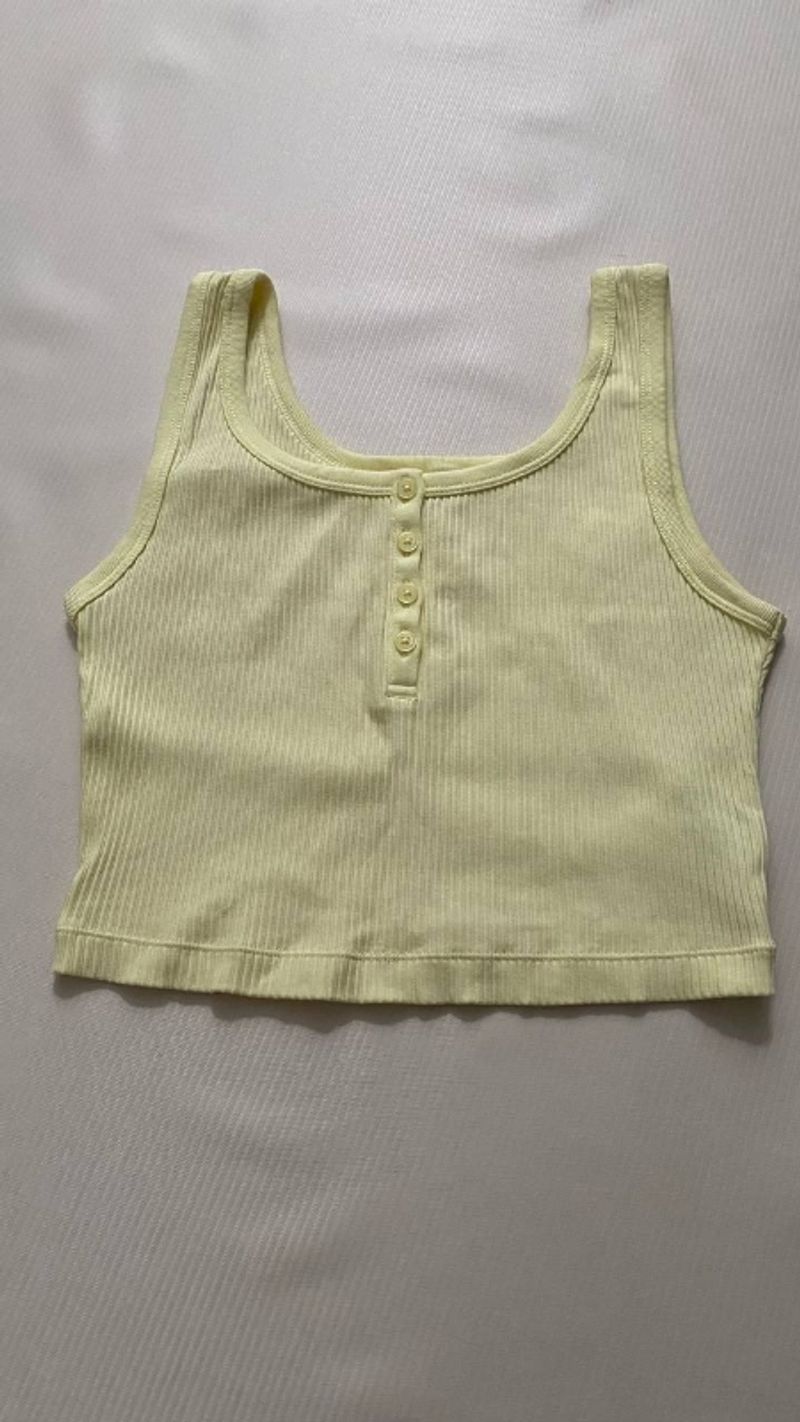 Yellow Tanktop Uniqlo, foto 2