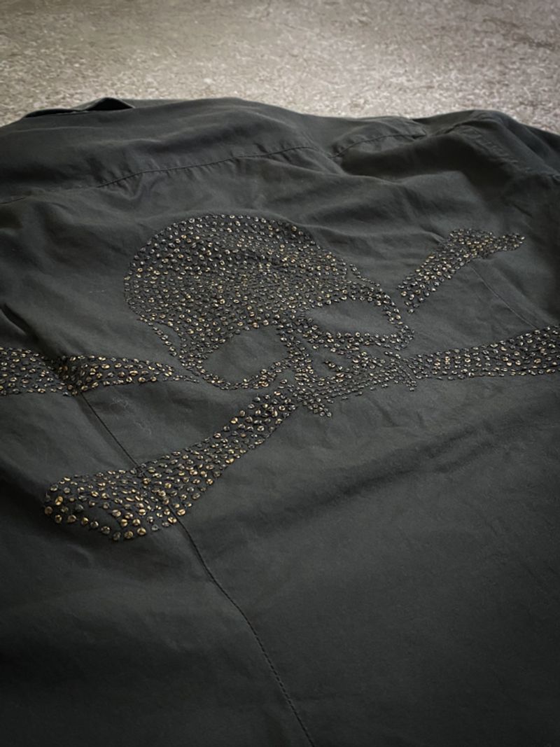 Roen Skull Bones Button Shirt, foto 4