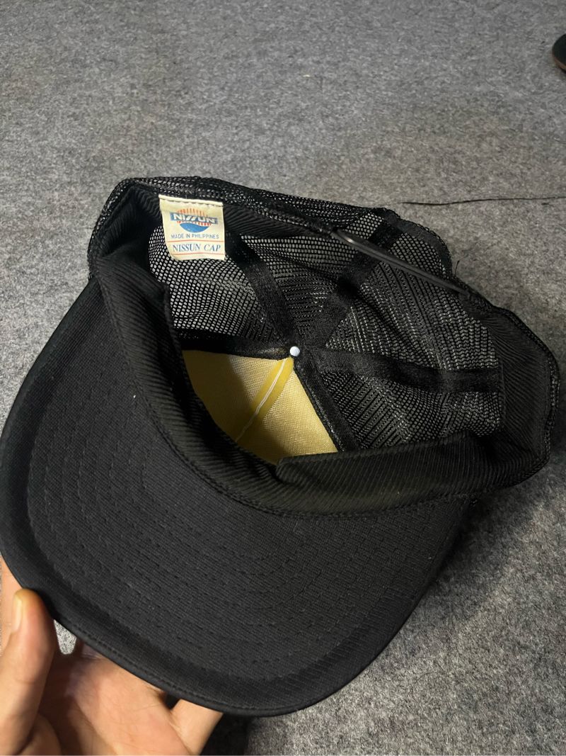 Vintage Hat Pria white black, foto 2