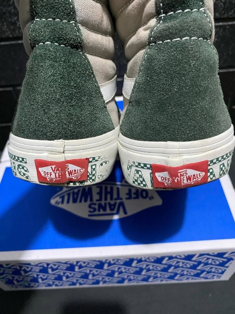 Vans Sk8 Hi Sidewall Logo Grey Green, foto 4