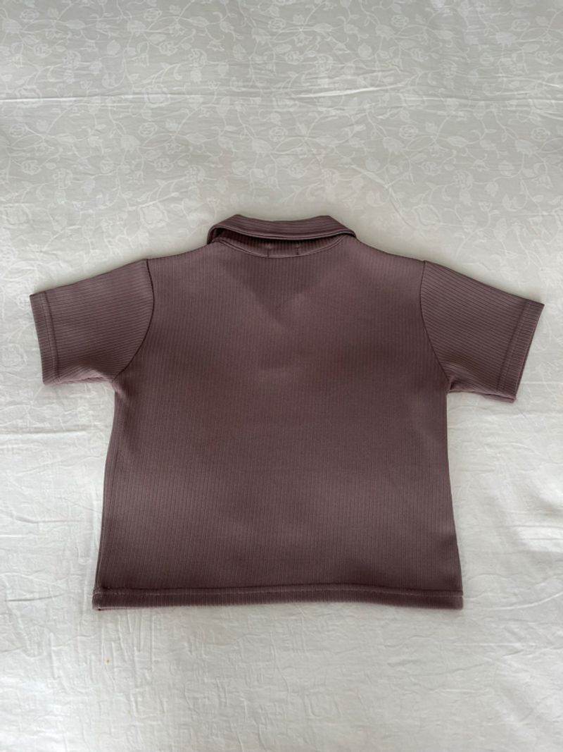 Brown Crop Top (Rhys Top) by Hebe the Label, foto 3