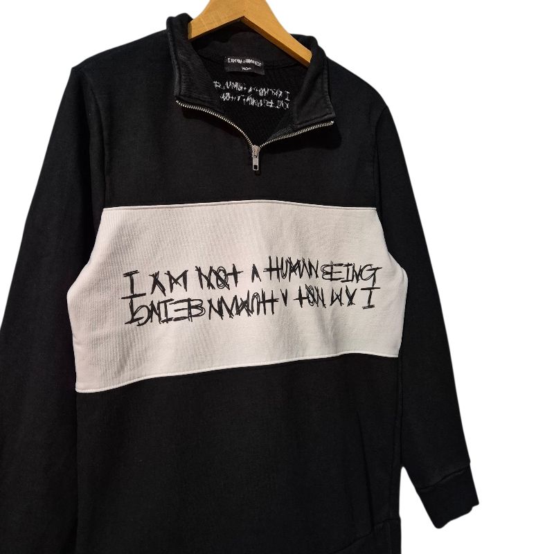 I am not human being half zipsweaters, foto 2