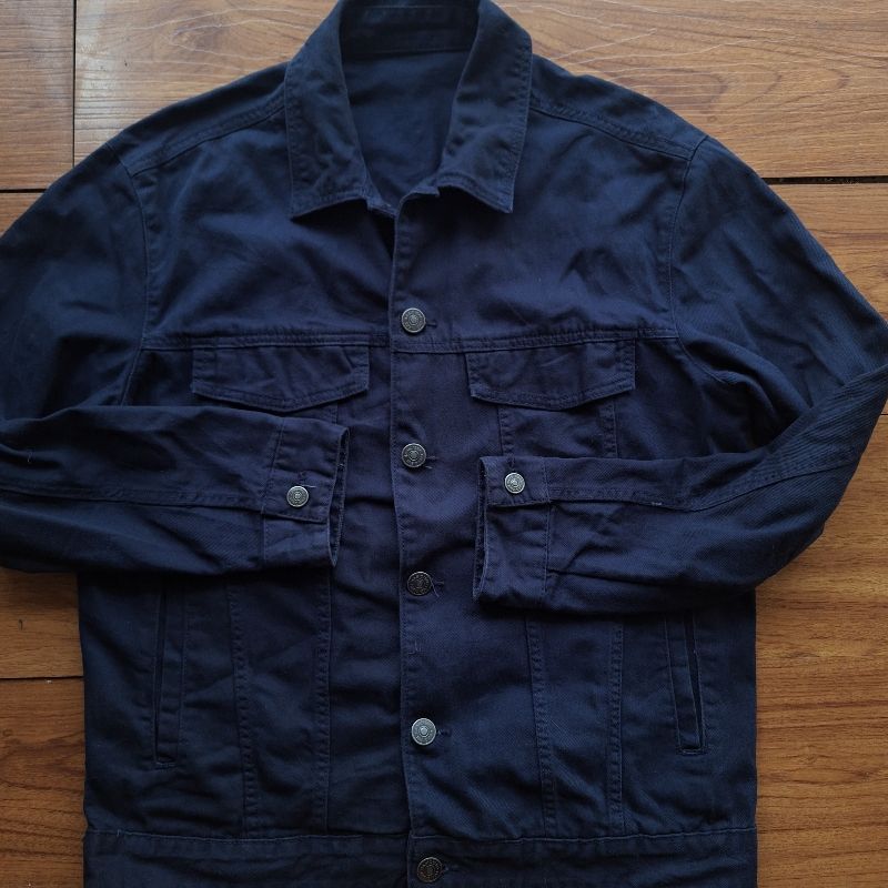 SPAO indigo denim trucker jacket., foto 4