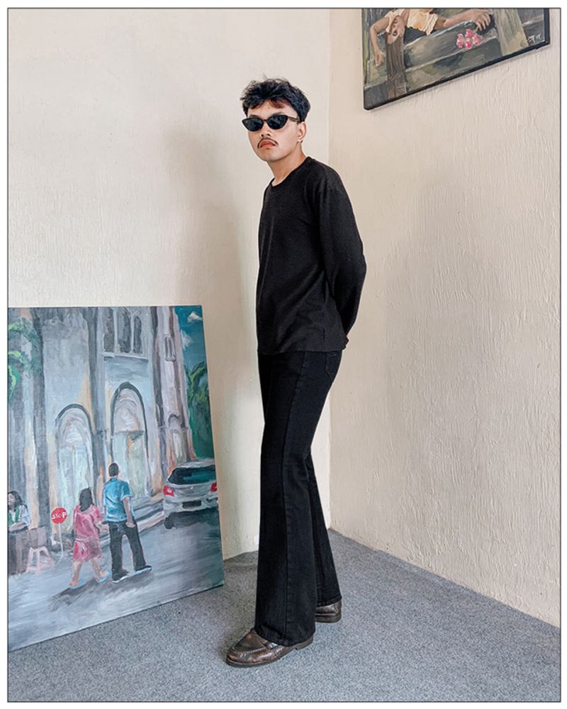 Bootcut Pants 13.5oz - Perfect Cut, foto 2