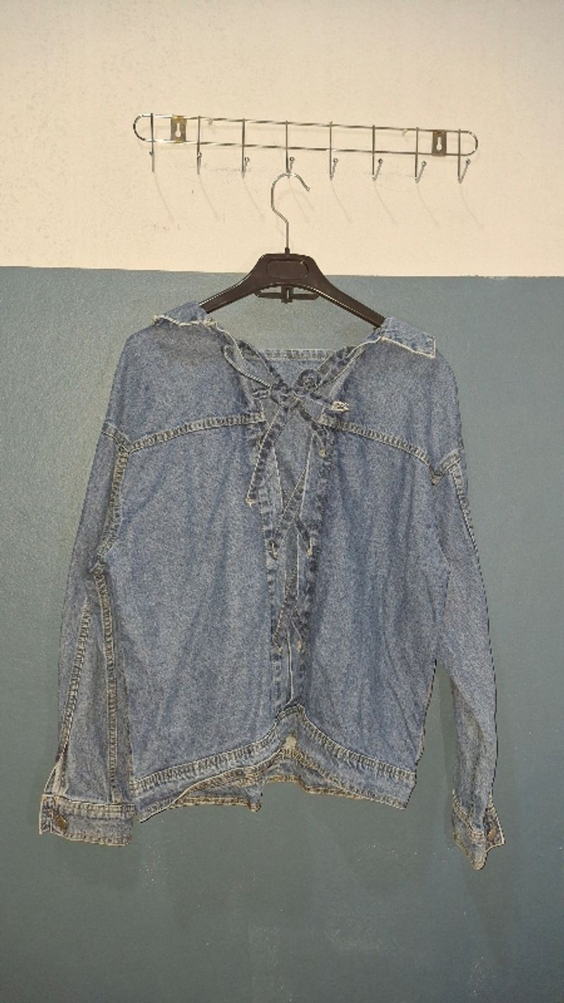 Jaket jeans model pita belakang, foto 2