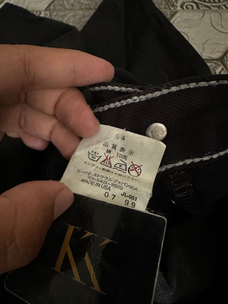90s Levis 501 Black Jeans, foto 7