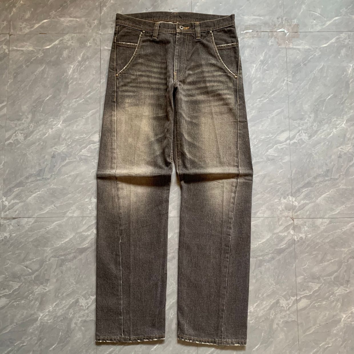 Streetwear Jeans Pria tan