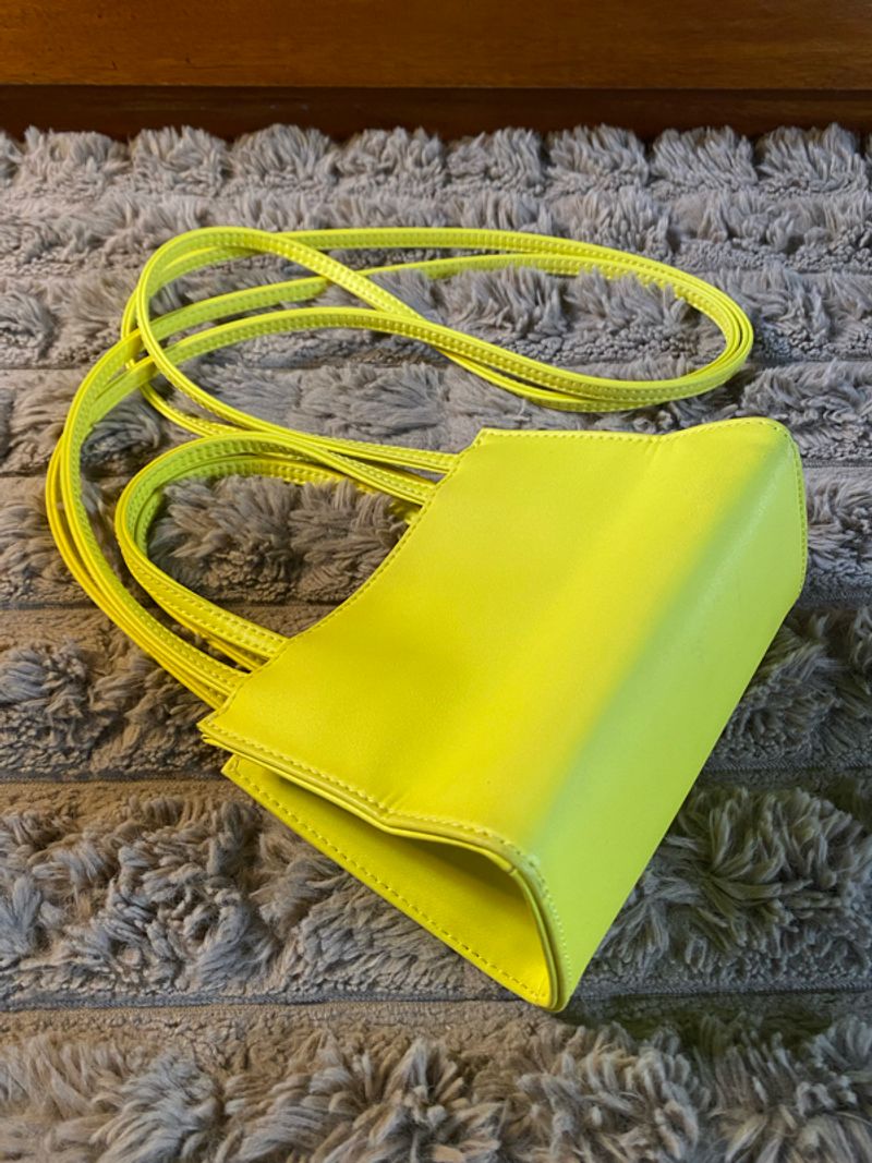 Telfar Small Shopping Bag Neon Yellow – Original, foto 3