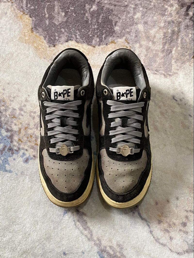 Bapesta Suede Black & Grey, foto 3