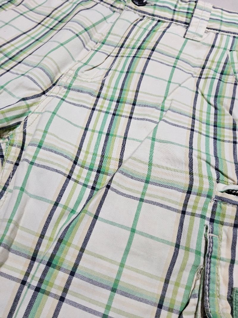 Cargo Shorts White Green Basic House Woodstock, foto 6