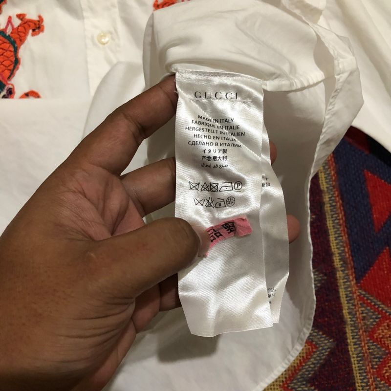 Authentic GUCCI duke Embroidered patch shirt, foto 5