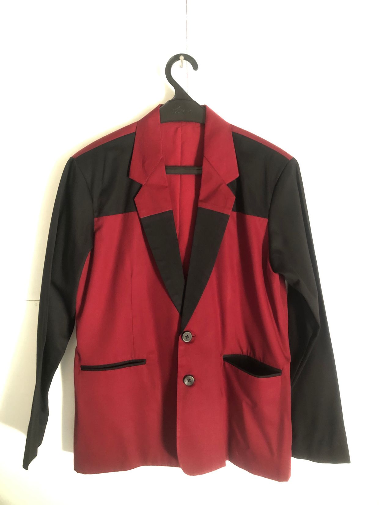 Casual Formal shirt Pria red black