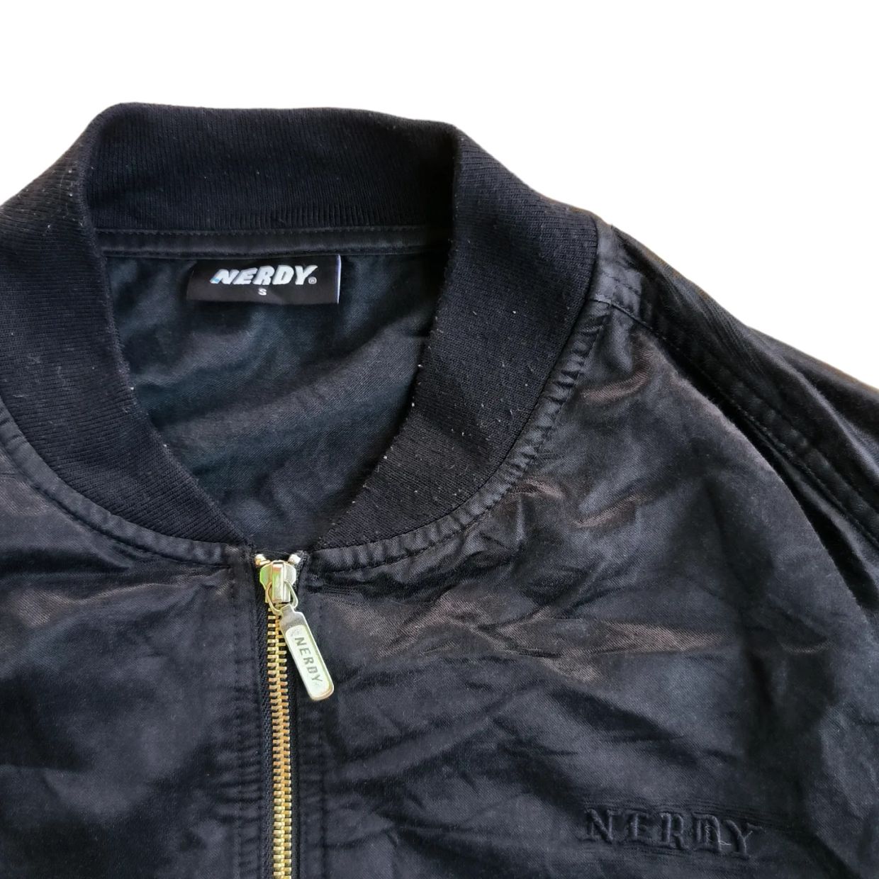 Nerdy Streetwear Bomber jacket Pria black, foto 3