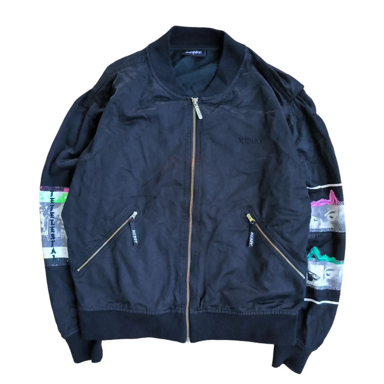 Nerdy Streetwear Bomber jacket Pria black