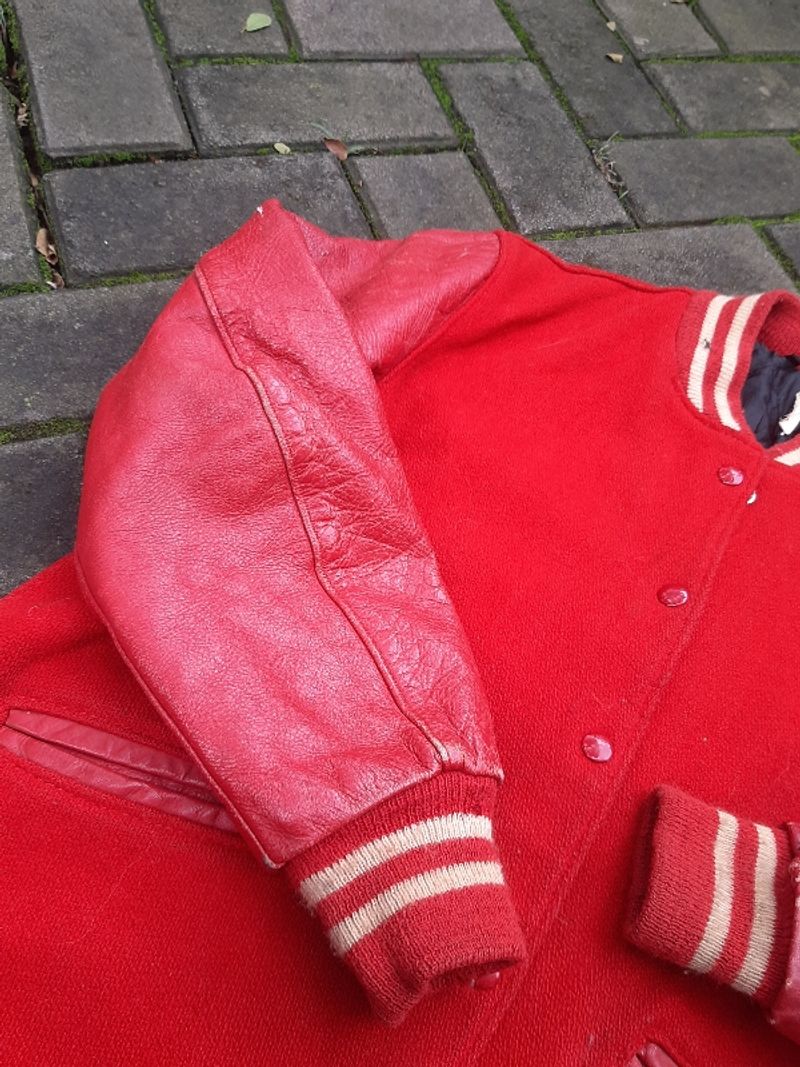 Jaket Vintage Varsity Wol Leather, foto 4