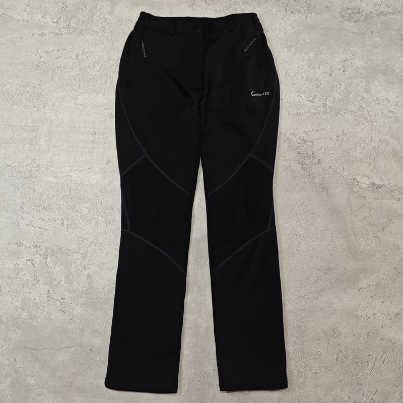 THE REDFACE Solid Black Skinny Fit Softshell Outdoor Pants, foto 2