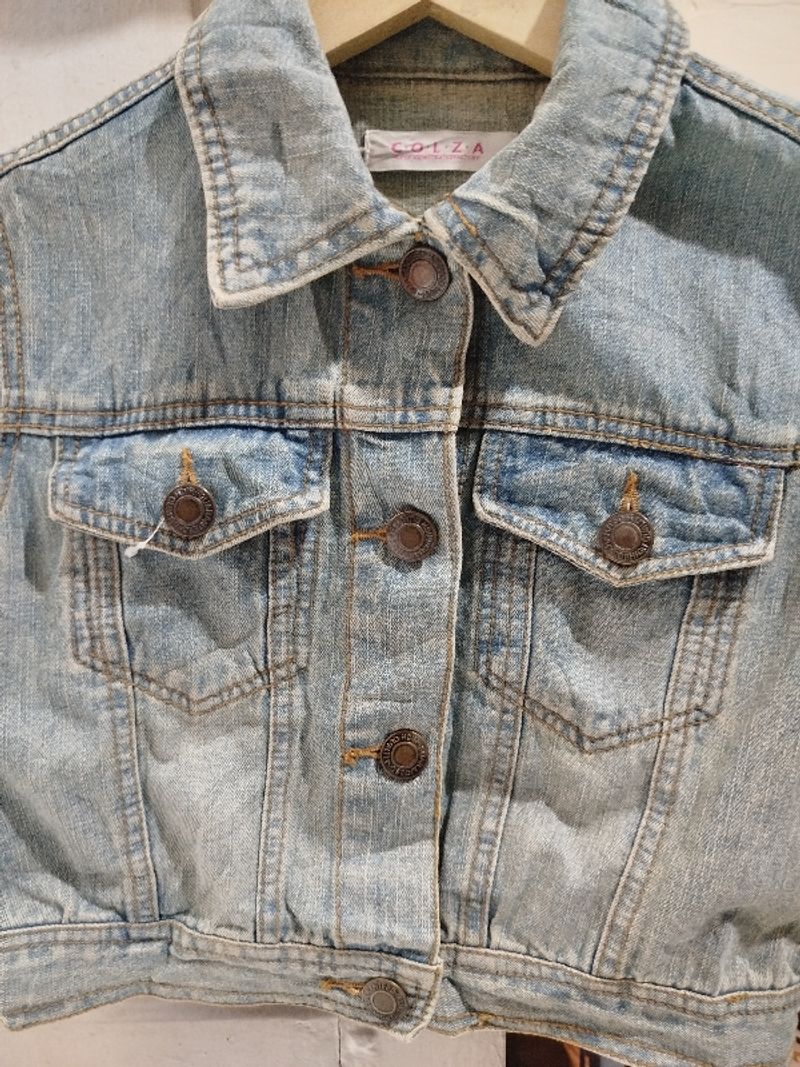 Jaket Jeans Lengan Pendek, foto 2