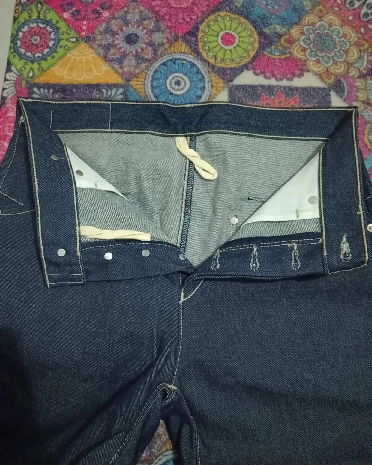 Evisu Vintage Y2K Jeans Pria navy, foto 5