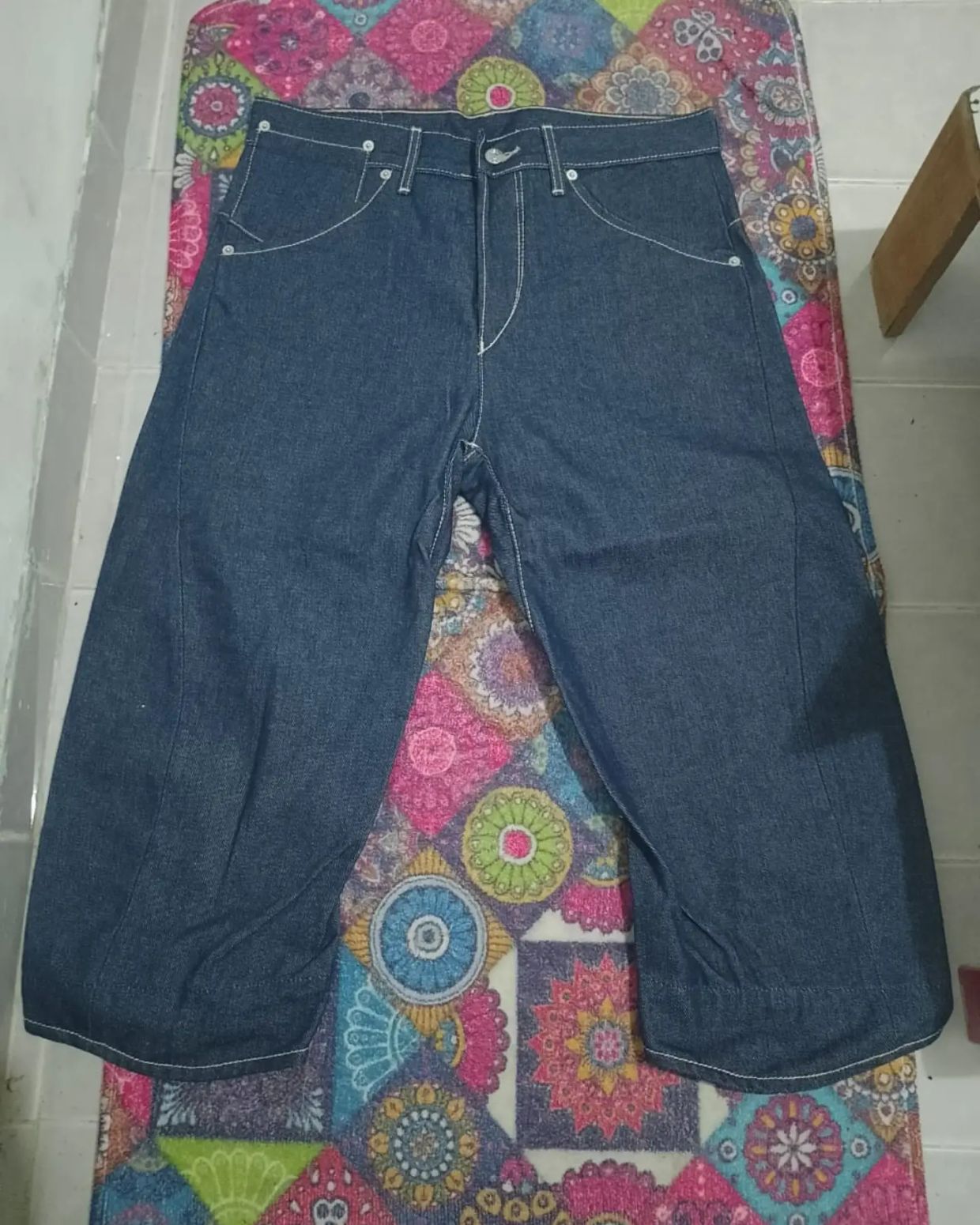 Evisu Vintage Y2K Jeans Pria navy
