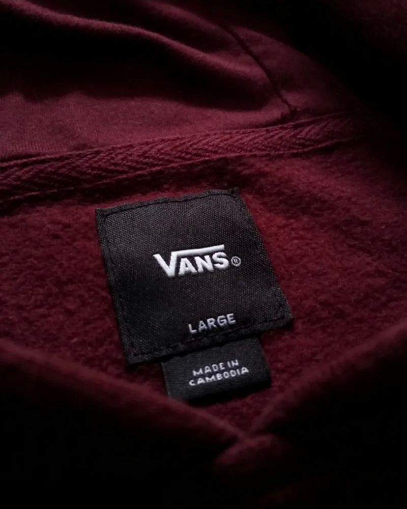 Hoodie Vans Maroon Original, foto 3