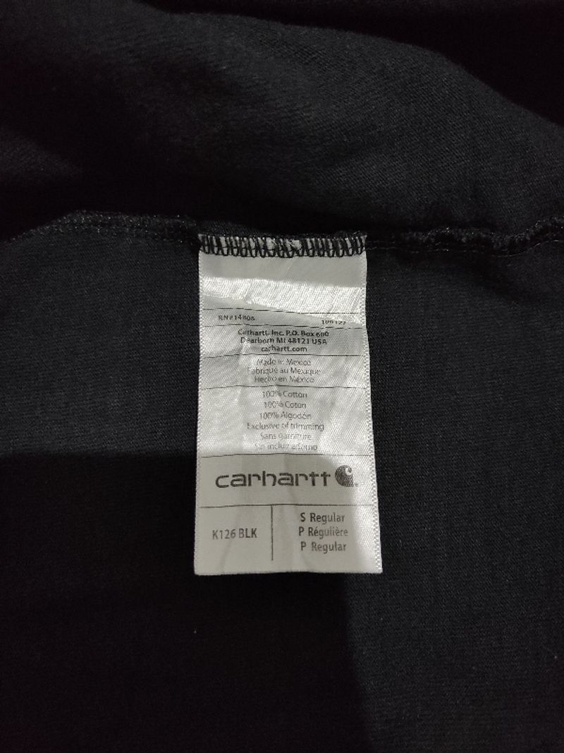 Carharrt long sleeve black K126, foto 6