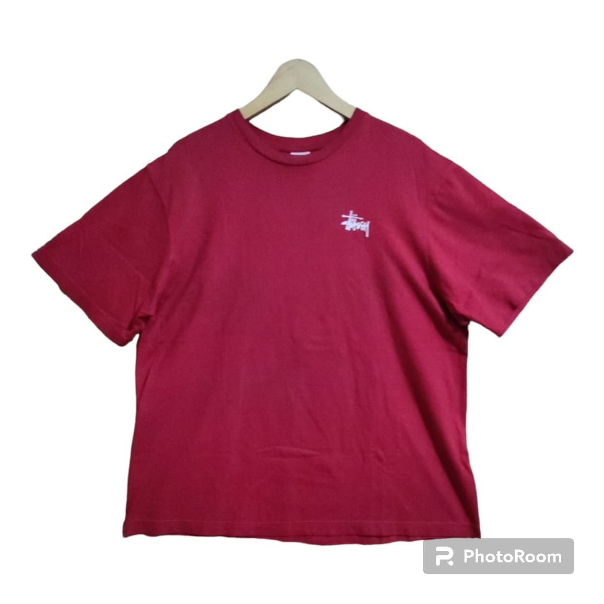 Stussy T-shirt Pria red