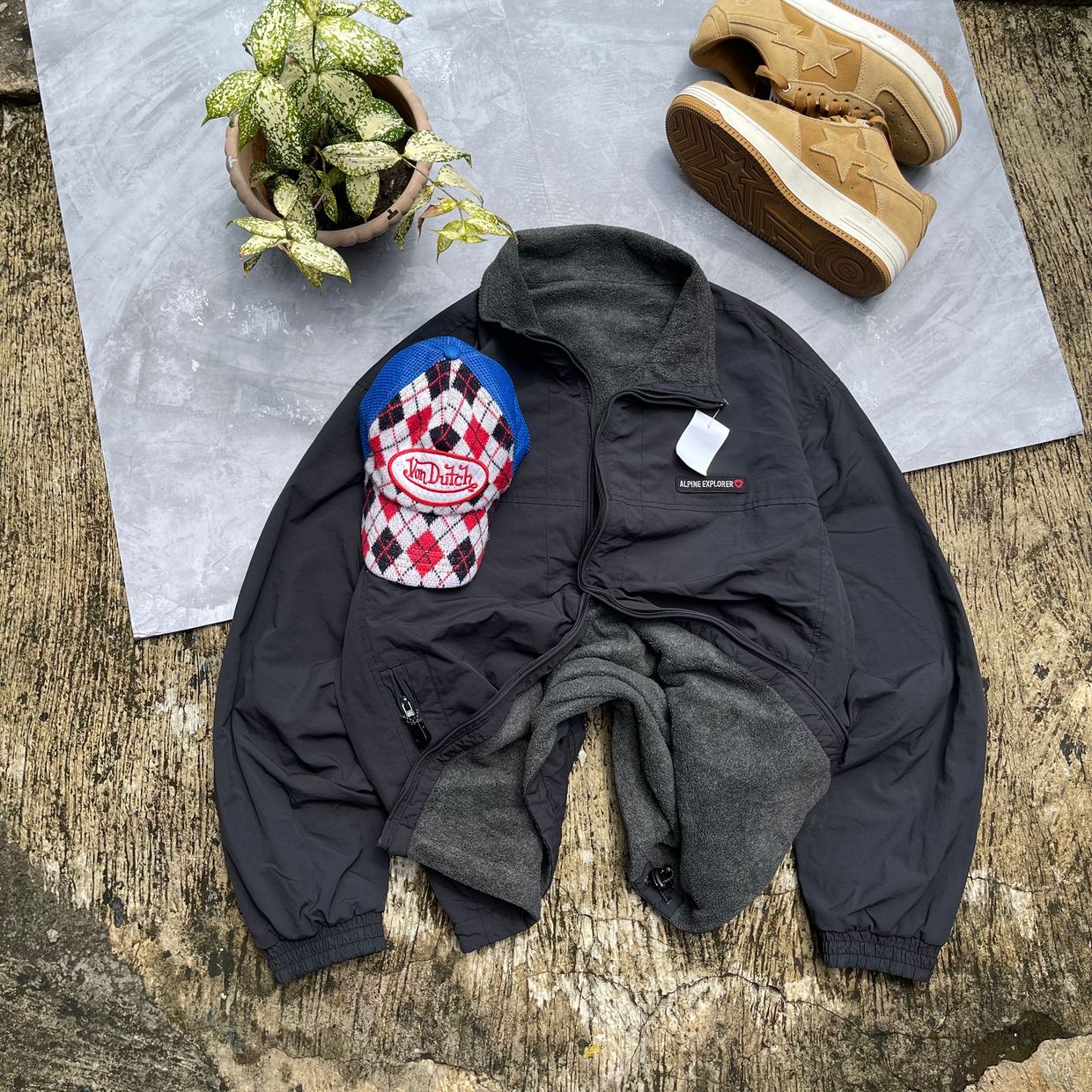 Gorpcore Minimalist Puffer jacket Pria black, foto 2