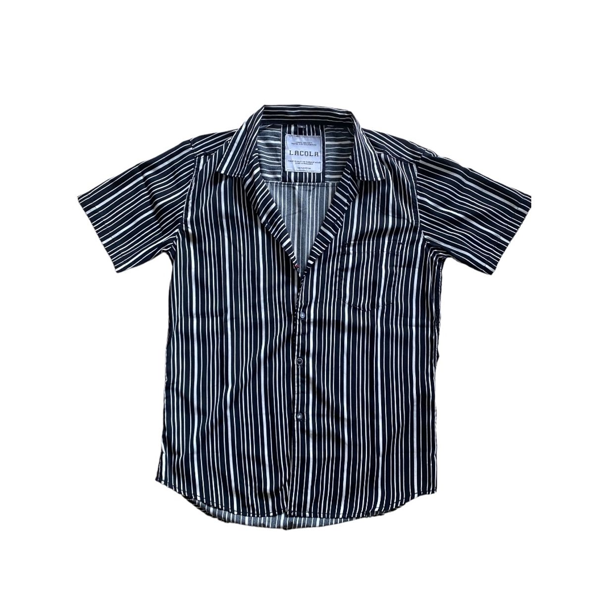 Casual Casual shirt Pria white black