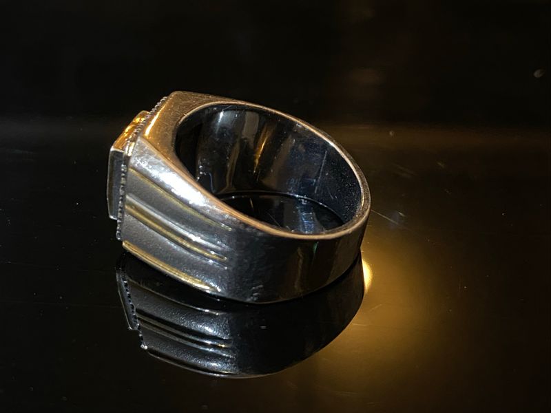 Silver ring emerald, foto 4
