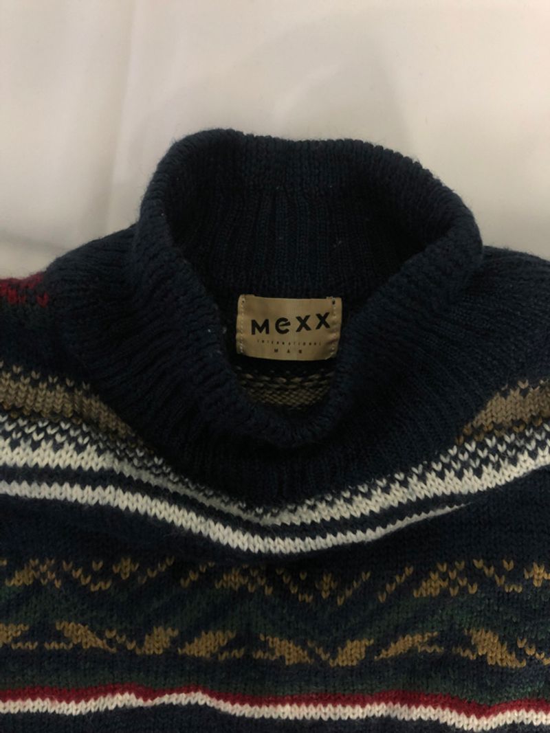Knitwear Turtleneck Vintage Pattern Wool, foto 2