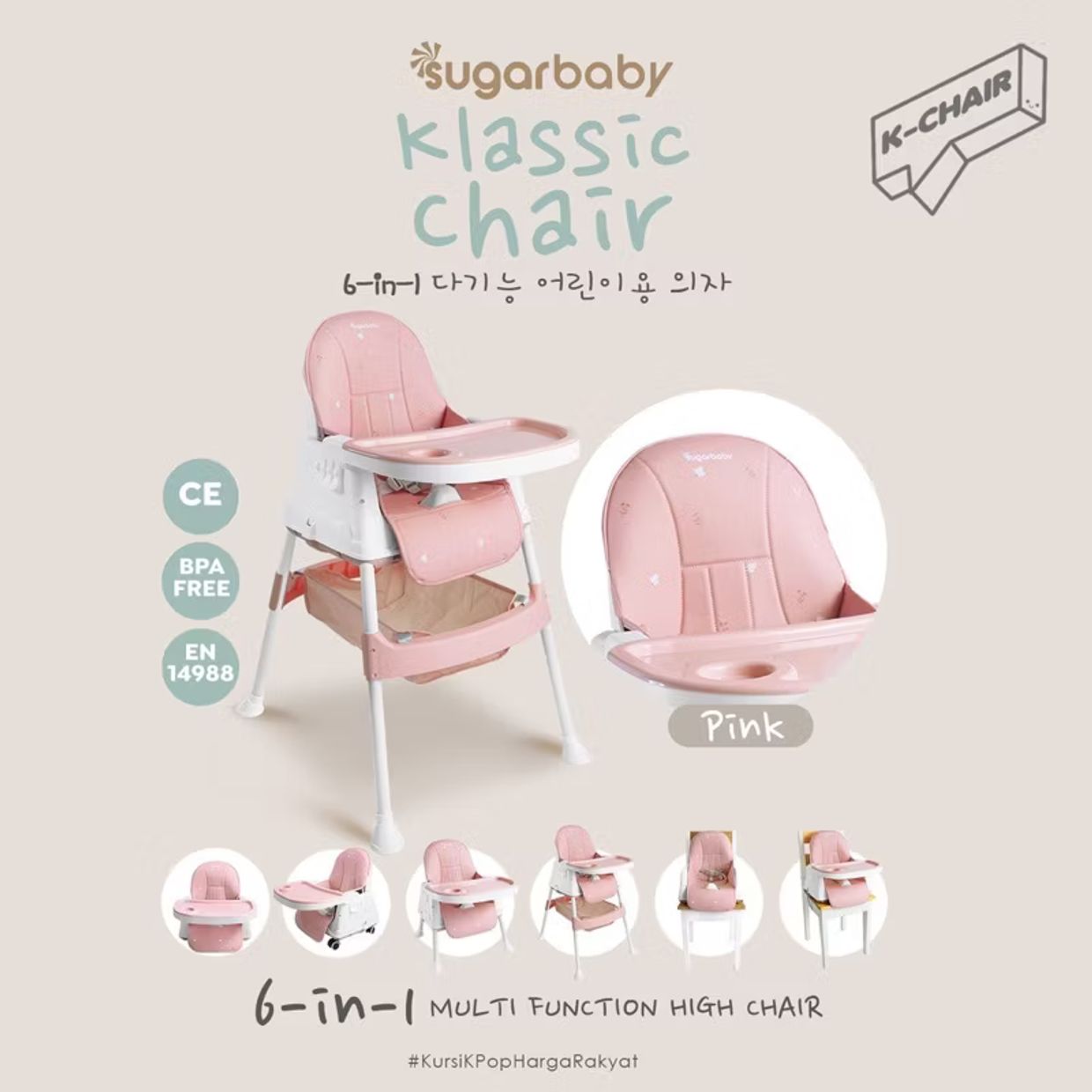 Lolita Baby chair Kids pink