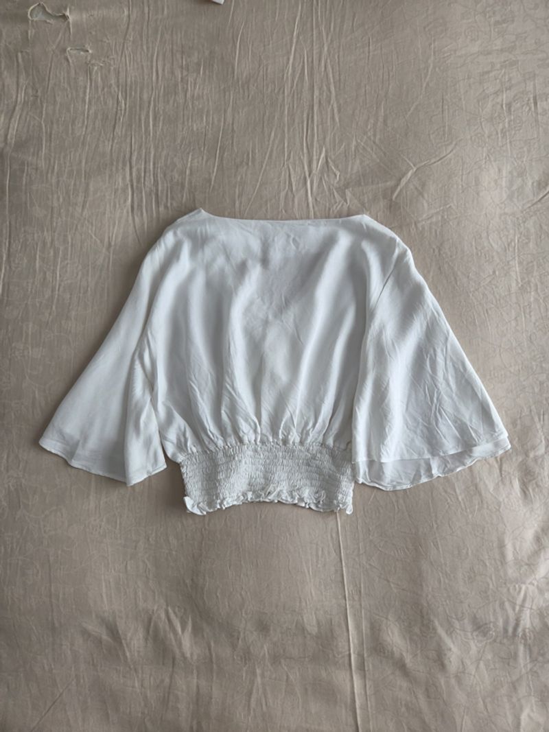 White Boho Crop Top, foto 4