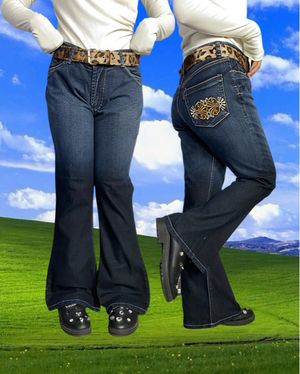 Nadine Tatto washed 2000s Flare jeans